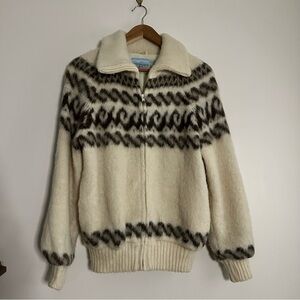 Vintage‎ Eider Knit Icelandic Wool Nordic Jacket